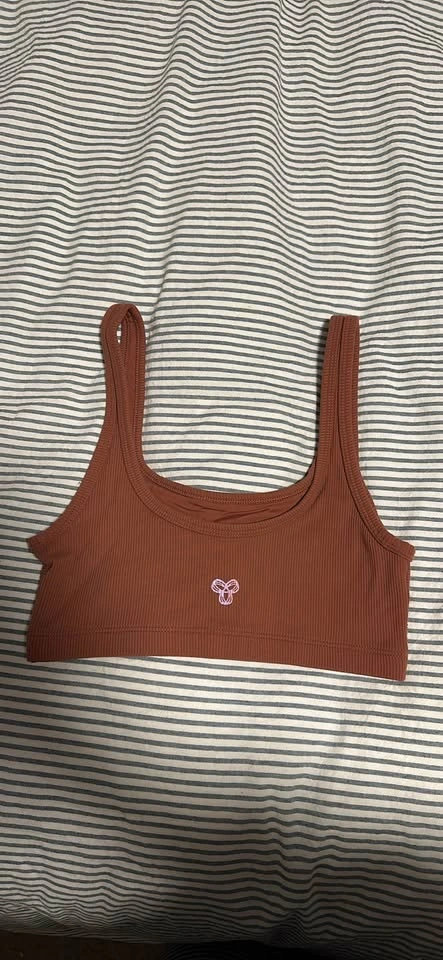 TnAction Ribbed Mini Sports Bra XS Red Argil - photo 2