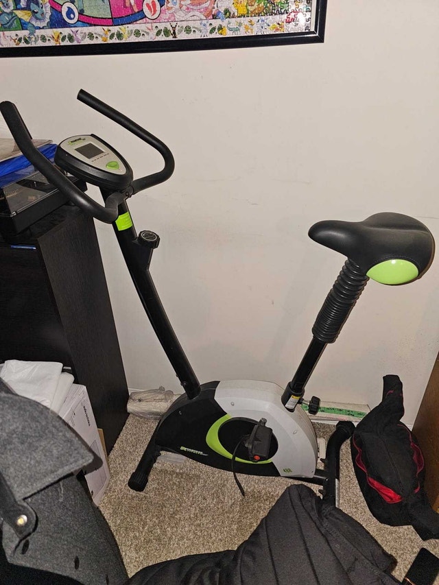 Stationary bike with built in counter