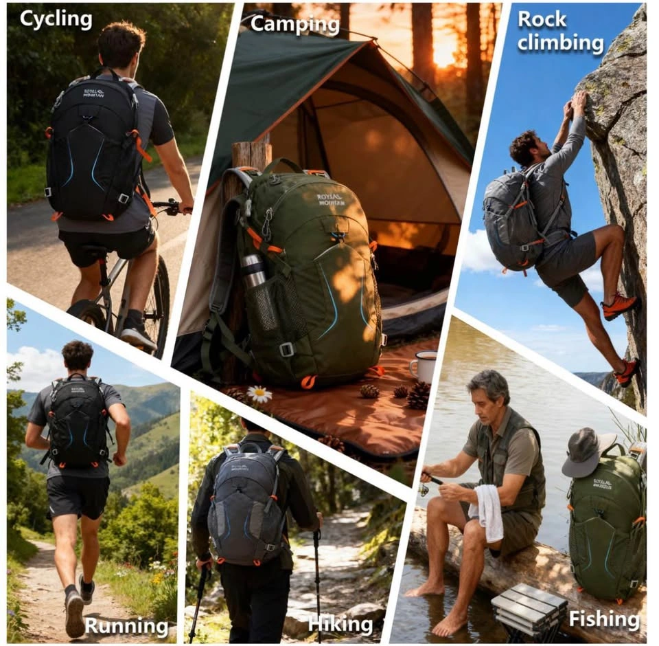 30L Hiking Backpack - Black - photo 2