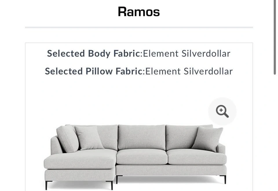 MOVING SALE: High End Grey Upholstered Sectional Sofa - photo 2