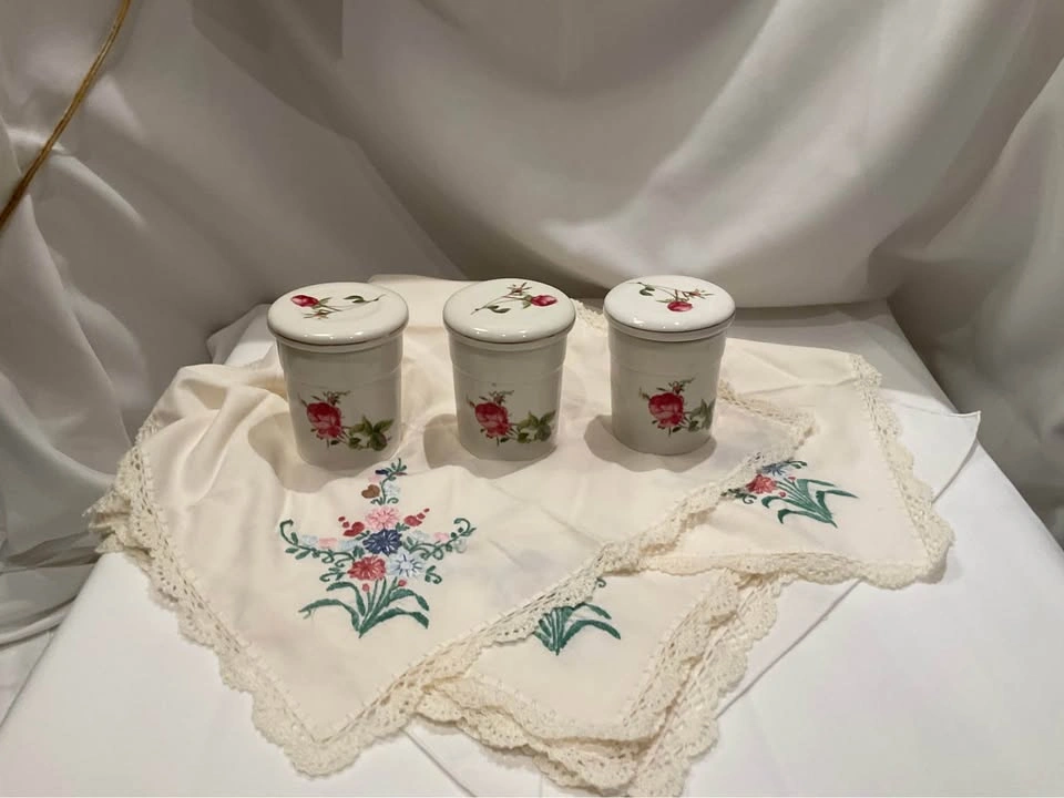 Tea 3 Canisters With Seals For Loose Tea Or Bags Vintage Fine Ch - photo 2