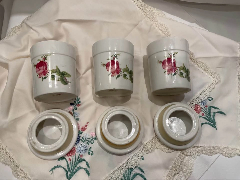 Tea 3 Canisters With Seals For Loose Tea Or Bags Vintage Fine Ch - photo 4