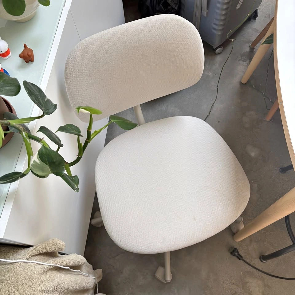Ikea White/Grey Swivel Chair