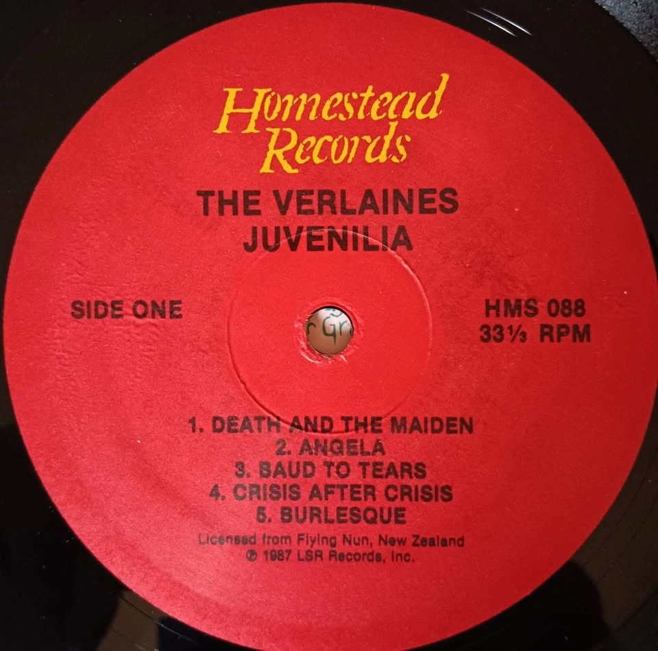 The Verlaines - Juvenilia LP - 1987 US pressing - VG+ - photo 5