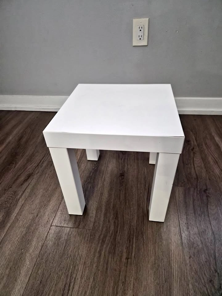 IKEA White Wooden Stool – C$10