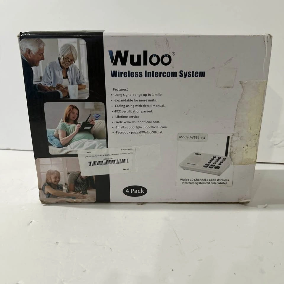 Wuloo Wireless Intercom System – 4 Pack, New in Box - photo 3
