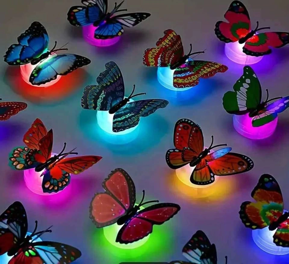 Cute LED Color Changing Butterfly Lamp - Home Decor for Kids Roo
