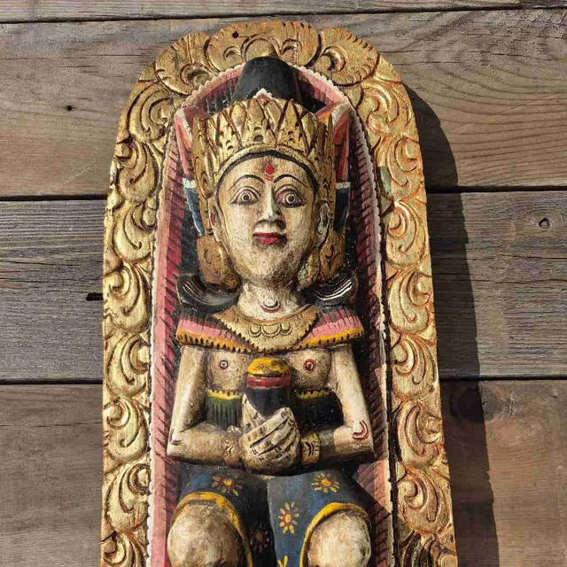 Bali Hand Carved Statue / Panel thumbnail