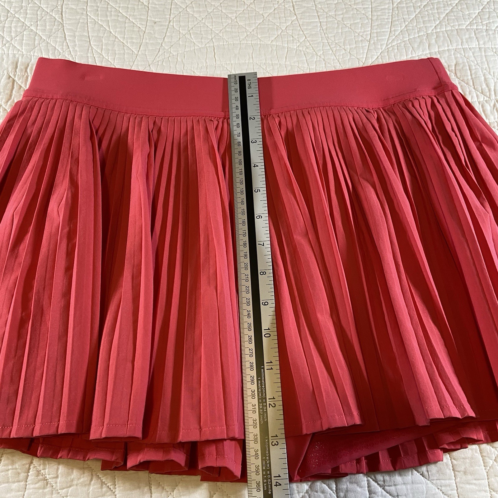 Lululemon Women's Pleated Skirt Skort Pink Size 10 Athletic Tenn - photo 3