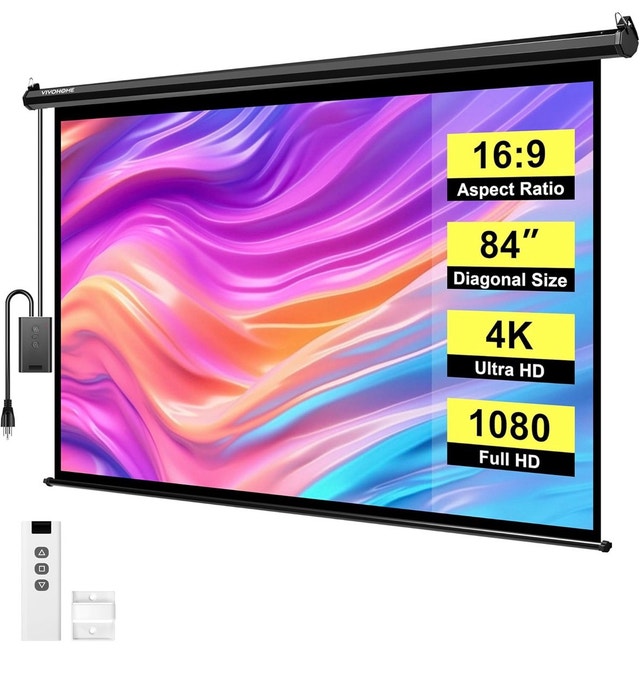 Motorized Projector Screen - 84-inch, 16:9 - photo 2