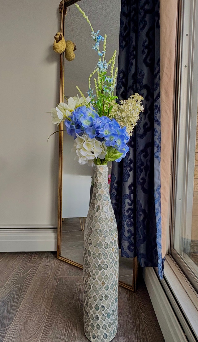 Resin Glass Flower Pot