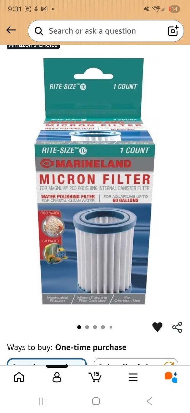 Marineland Magnum 200 Polishing Internal Canister Filter - photo 3
