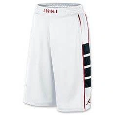 Jordan Cat Scratch White Dri-Fit Shorts Large