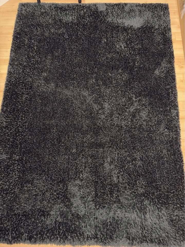 Large Black Shag Area Rug – 160x230cm - photo 3