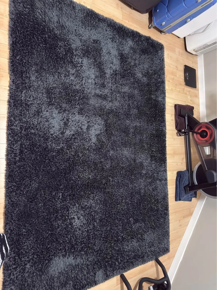 Large Black Shag Area Rug – 160x230cm - photo 4