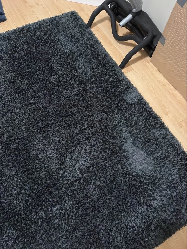 Large Black Shag Area Rug – 160x230cm - photo 5