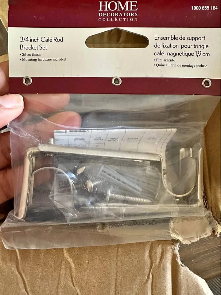 🛠️ 3/4” Café Rod Bracket Sets – Brand New (Set of 5) thumbnail