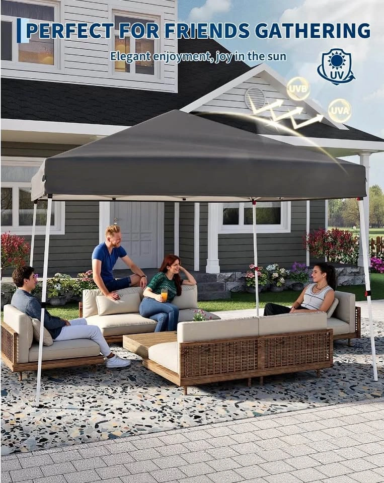 10x10 Ft Pop-Up Canopy Tent - Dark Grey