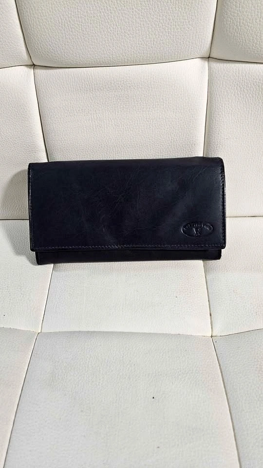Black leather wallet