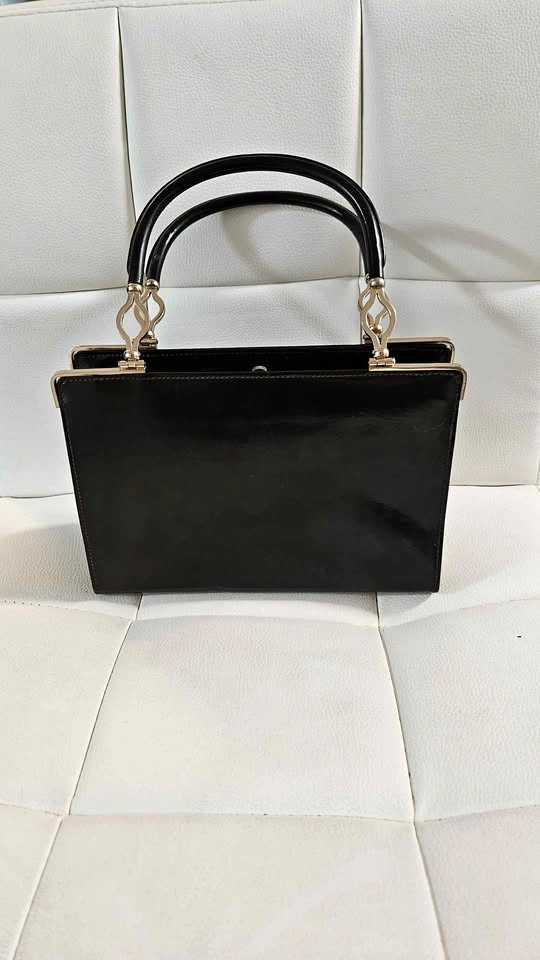 Patent Leather Vintage Style Handbag Purse