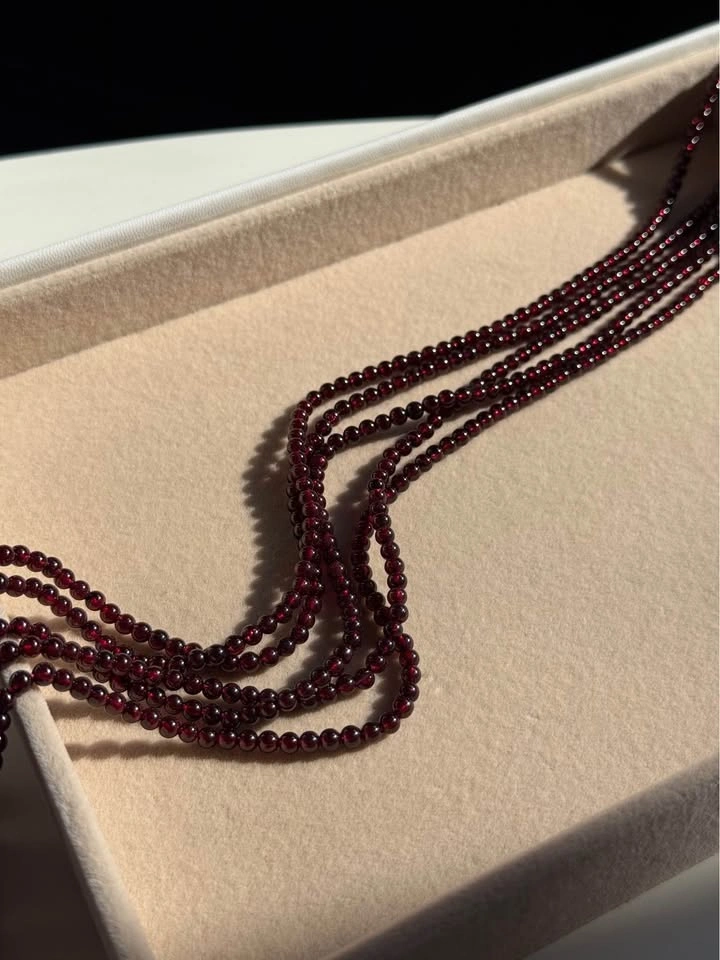 Natural Garnet Beads Strand – DIY Jewelry Making - photo 2