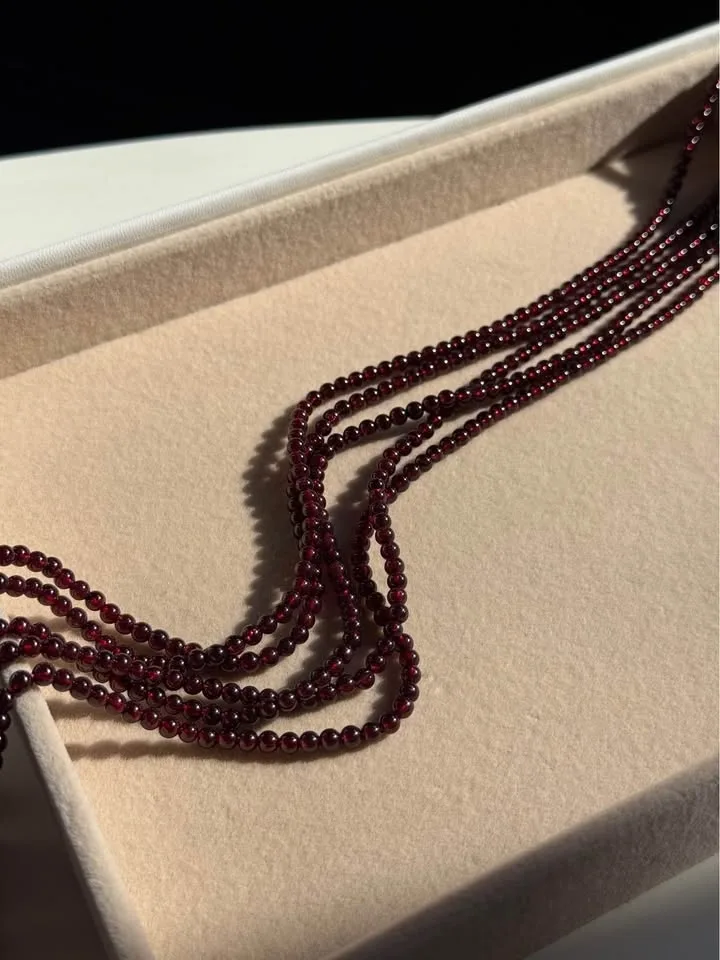 Natural Garnet Beads Strand – DIY Jewelry Making - photo 2