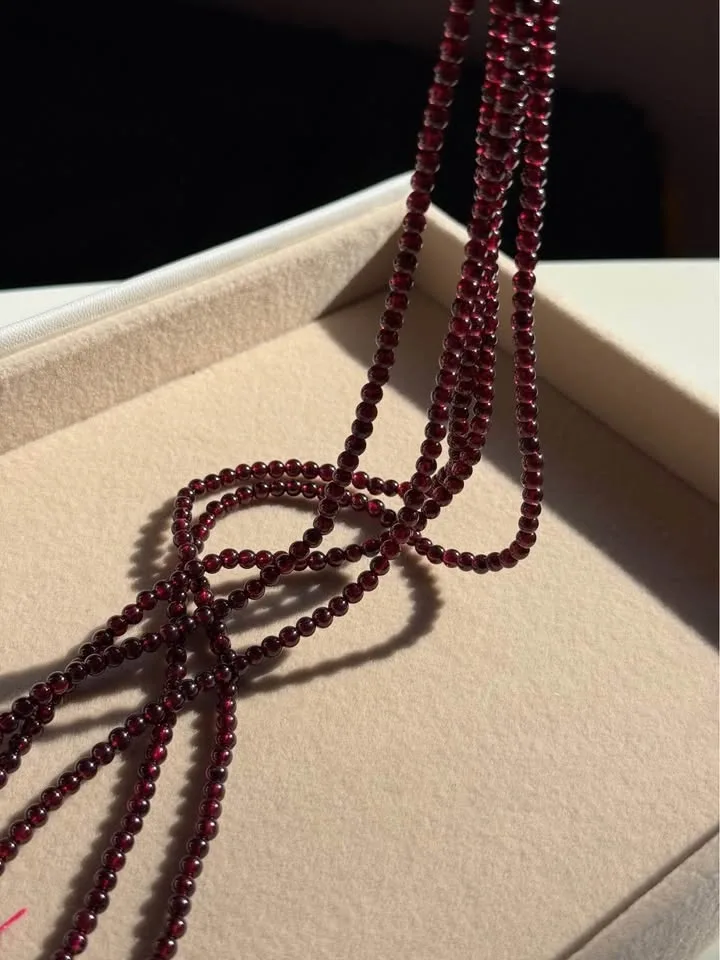 Natural Garnet Beads Strand – DIY Jewelry Making - photo 3