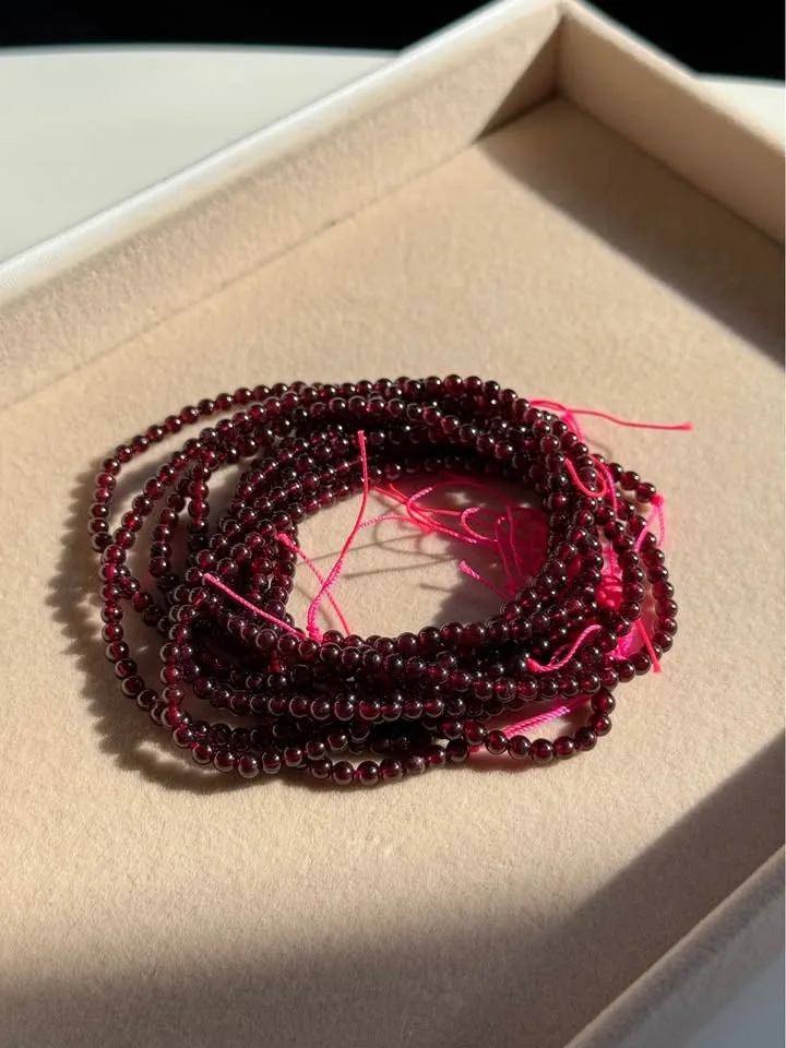 Natural Garnet Beads Strand – DIY Jewelry Making - photo 4