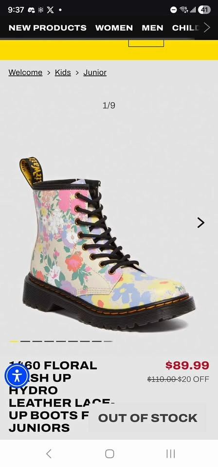 Doc Martens 1460 Floral