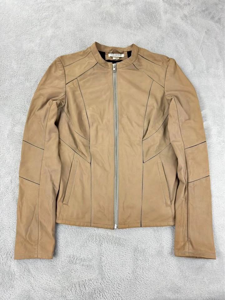 Lamarque Collection Women's Brown Leather Jacket XS