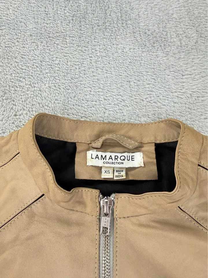 Lamarque Collection Women's Brown Leather Jacket XS - photo 3