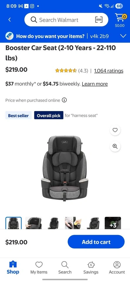Evenflo Maestro Sport Harness Car Seat (2 in 1) - photo 2