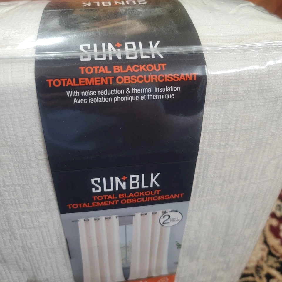 2 Piece Beige Total Blackout Curtains (New) - photo 4