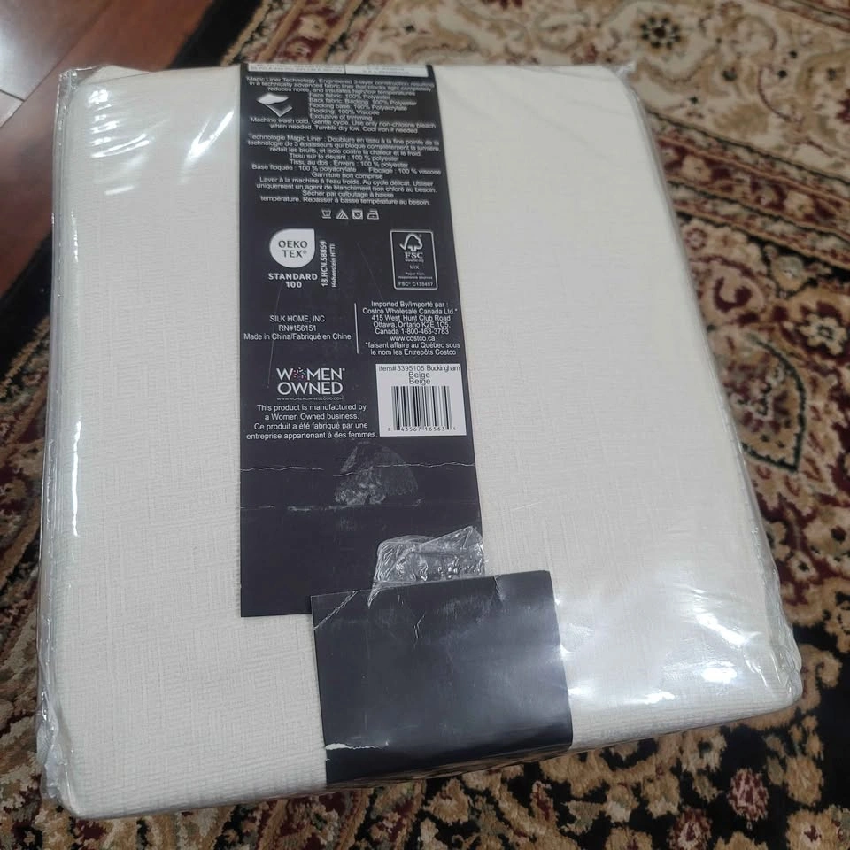 2 Piece Beige Total Blackout Curtains (New) - photo 5