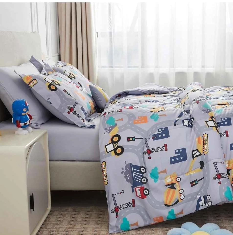 Mooreeke 6pc Twin Excavator Kids Bedding Set - New - photo 4