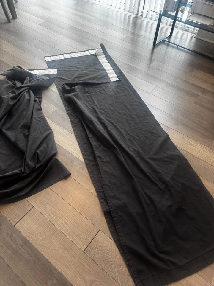 Stylish Dark Grey Curtains (Pair) - photo 2