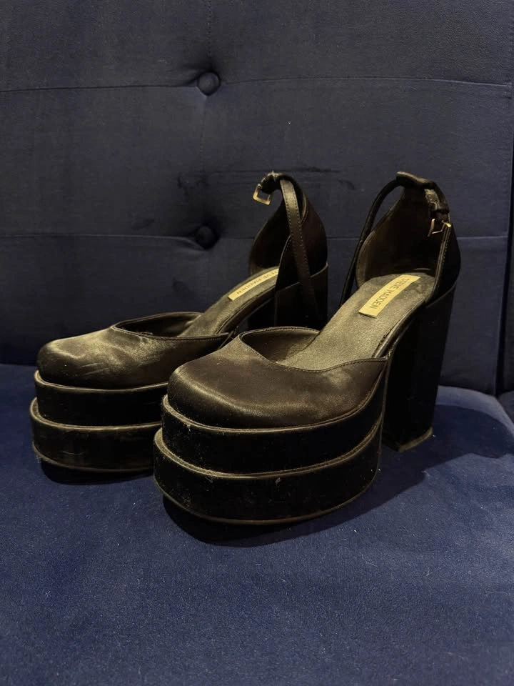 Steve Madden Charlize Satin Platform Heels (Women's Size 8) - photo 2