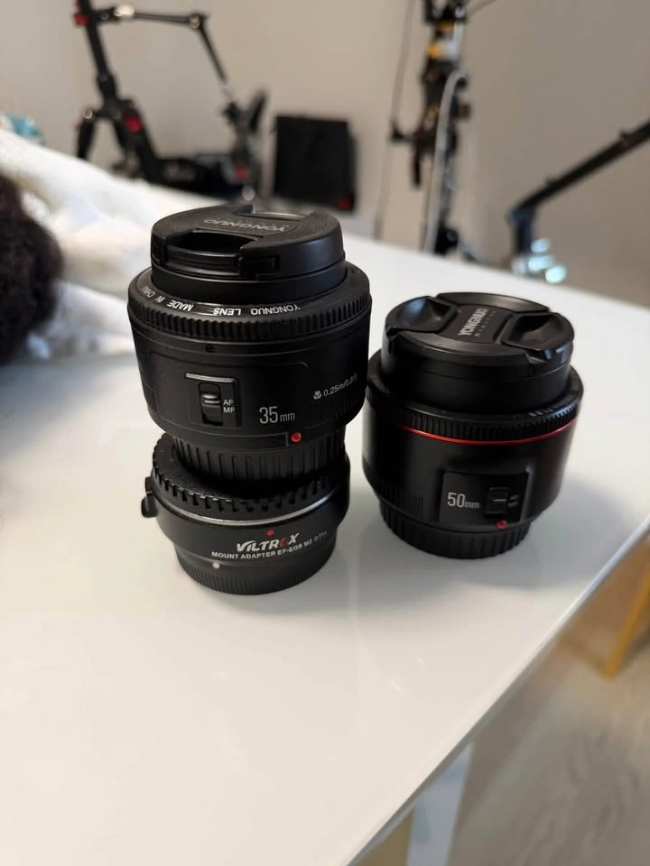 YONGNUO YN50MM F1.8 II Lens for Canon & Viltrox EF-EOS M - photo 2