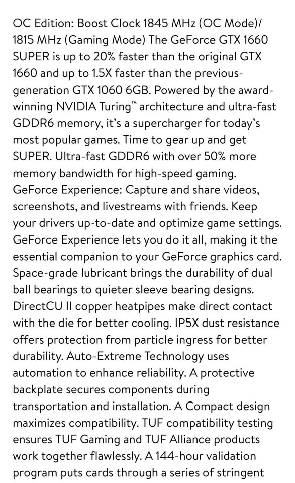 TUF Gaming Graphics Card - photo 5