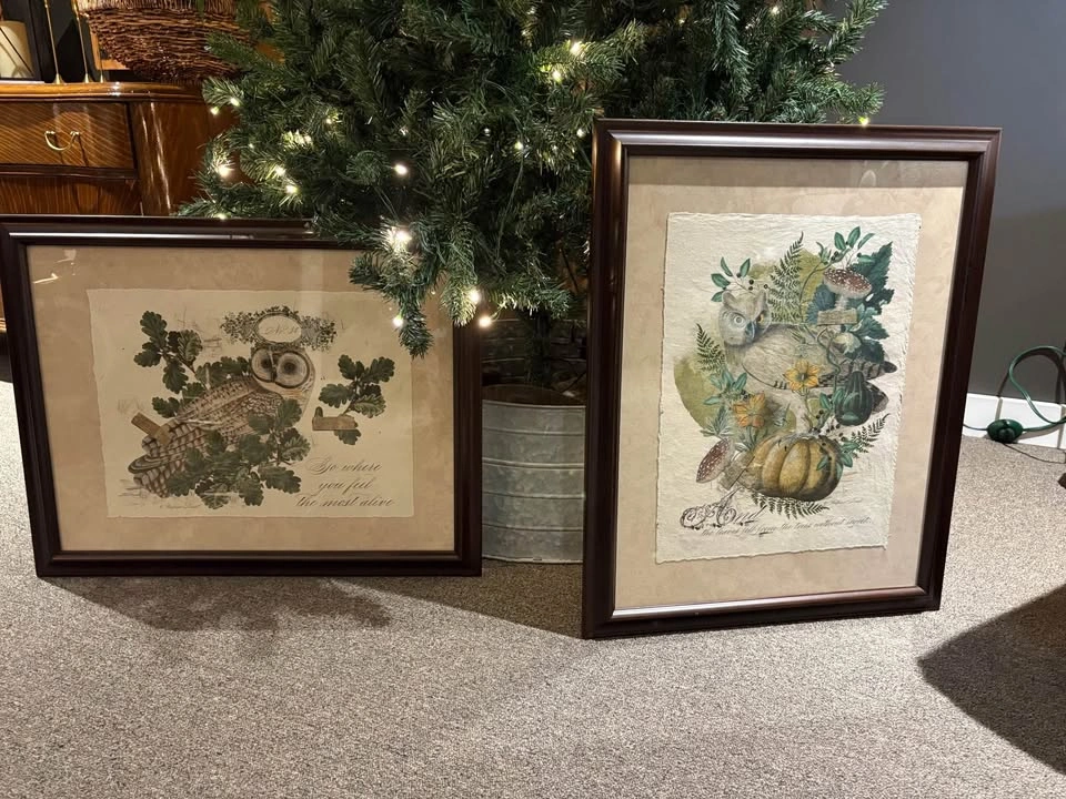 Artisan Woodland Owl Large Artwork Framed - photo 5