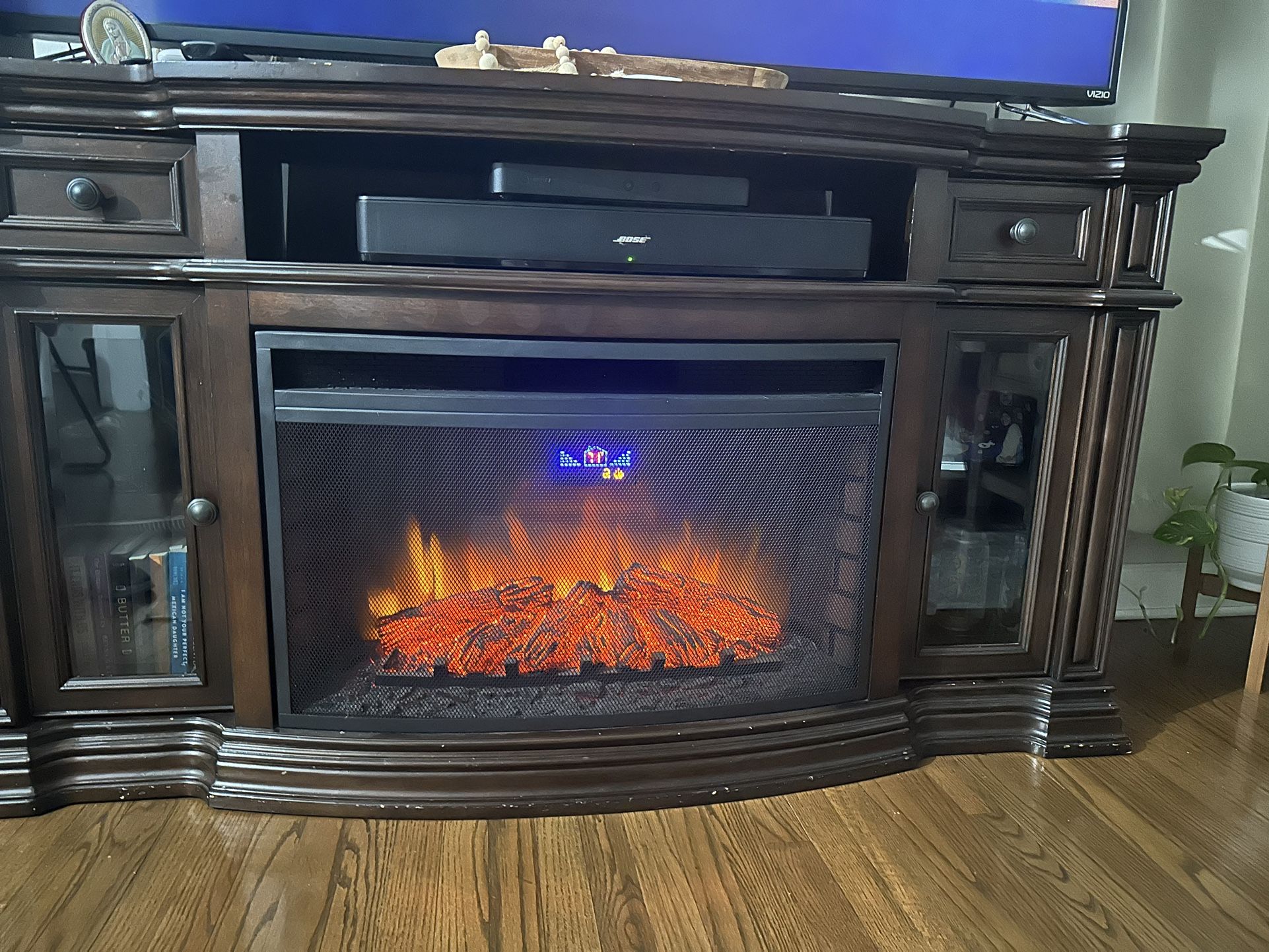 TV Stand With Fireplace - photo 2