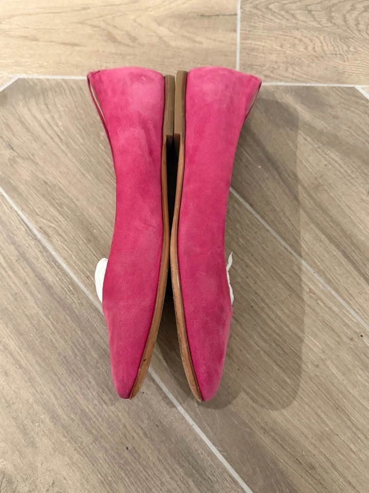 AGL Pink Suede Flats - Made in Italy (IT 38.5 / US 8) - photo 3