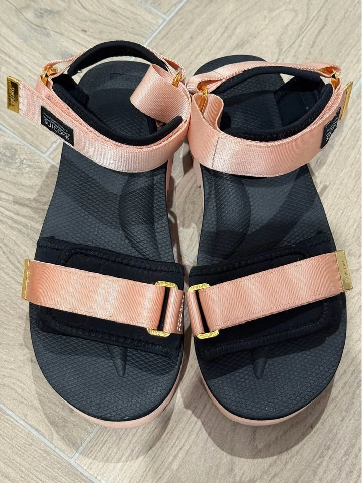 Suicoke CEL-VPO Platform Sandals - Pink/Gold - Size 8 (Fits 7.5) - photo 4