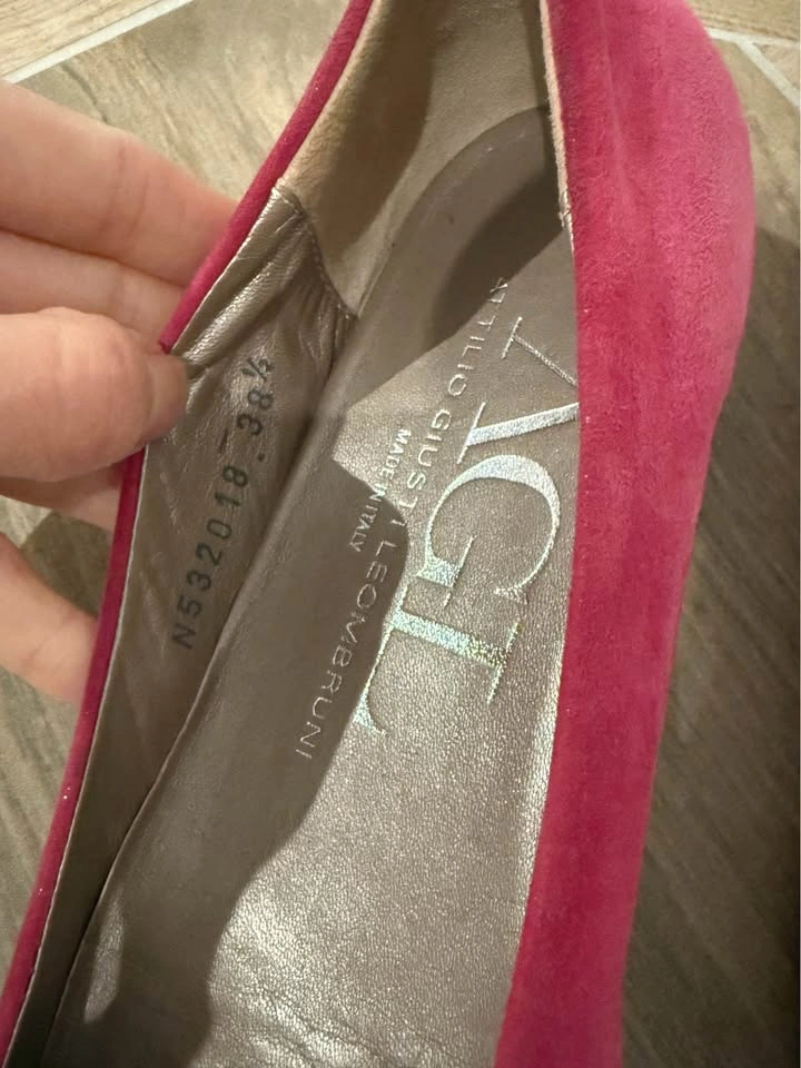 AGL Pink Suede Flats - Made in Italy (Size 38.5 / US 8) - photo 2