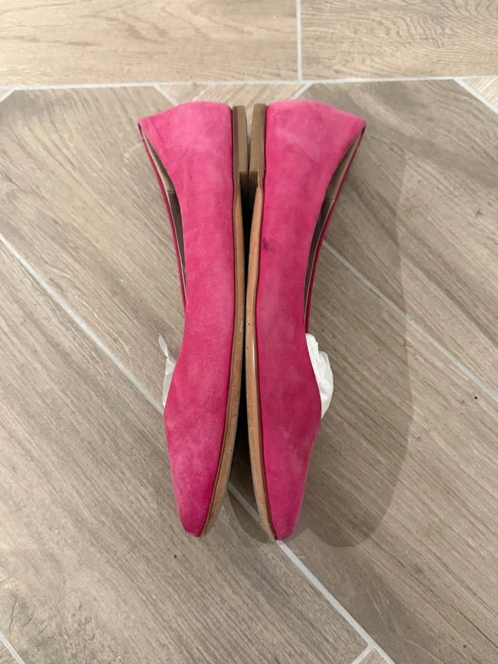 AGL Pink Suede Flats - Made in Italy (Size 38.5 / US 8) - photo 4