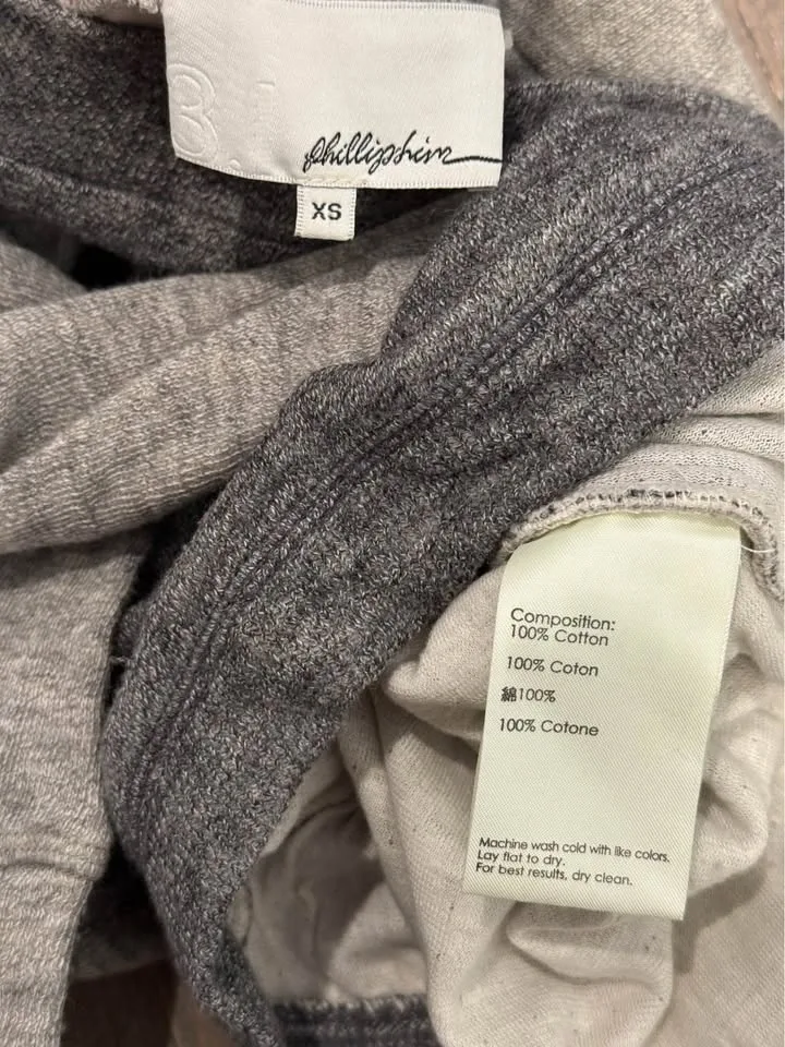 Phillip Lim grey tie front mini skirt XS - photo 4