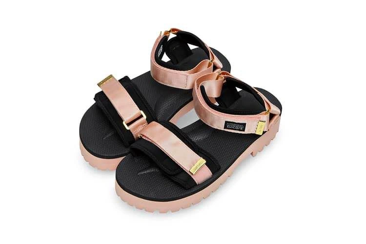 Suicoke CEL-VPO Platform Sandals - Pink/Gold - Size 8 (Fits 7.5)