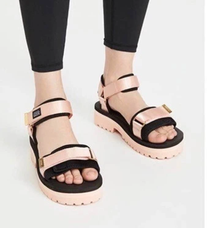 Suicoke CEL-VPO Platform Sandals - Pink/Gold - Size 8 (Fits 7.5) - photo 2