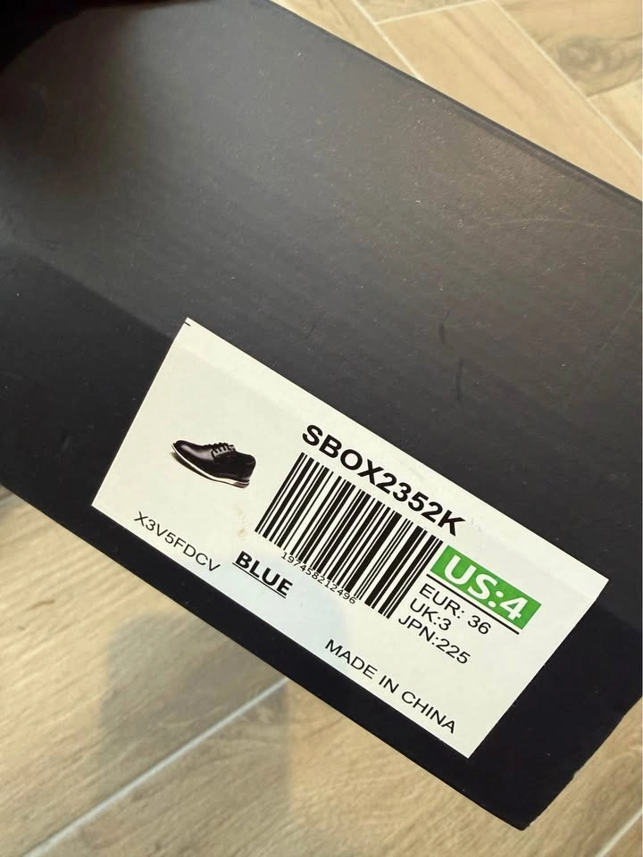 Bruno Marc Navy Leather Boy's Dress Shoes Youth 4 - photo 4