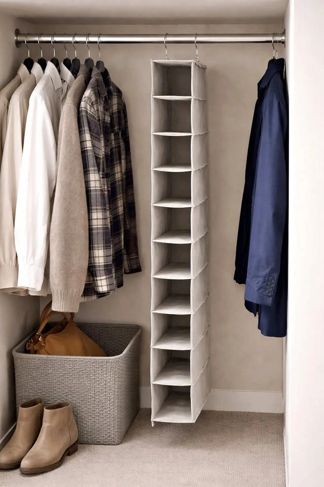 Ultra-slim Hanging Organizer (1-shoe width) - sweepgoods.ca